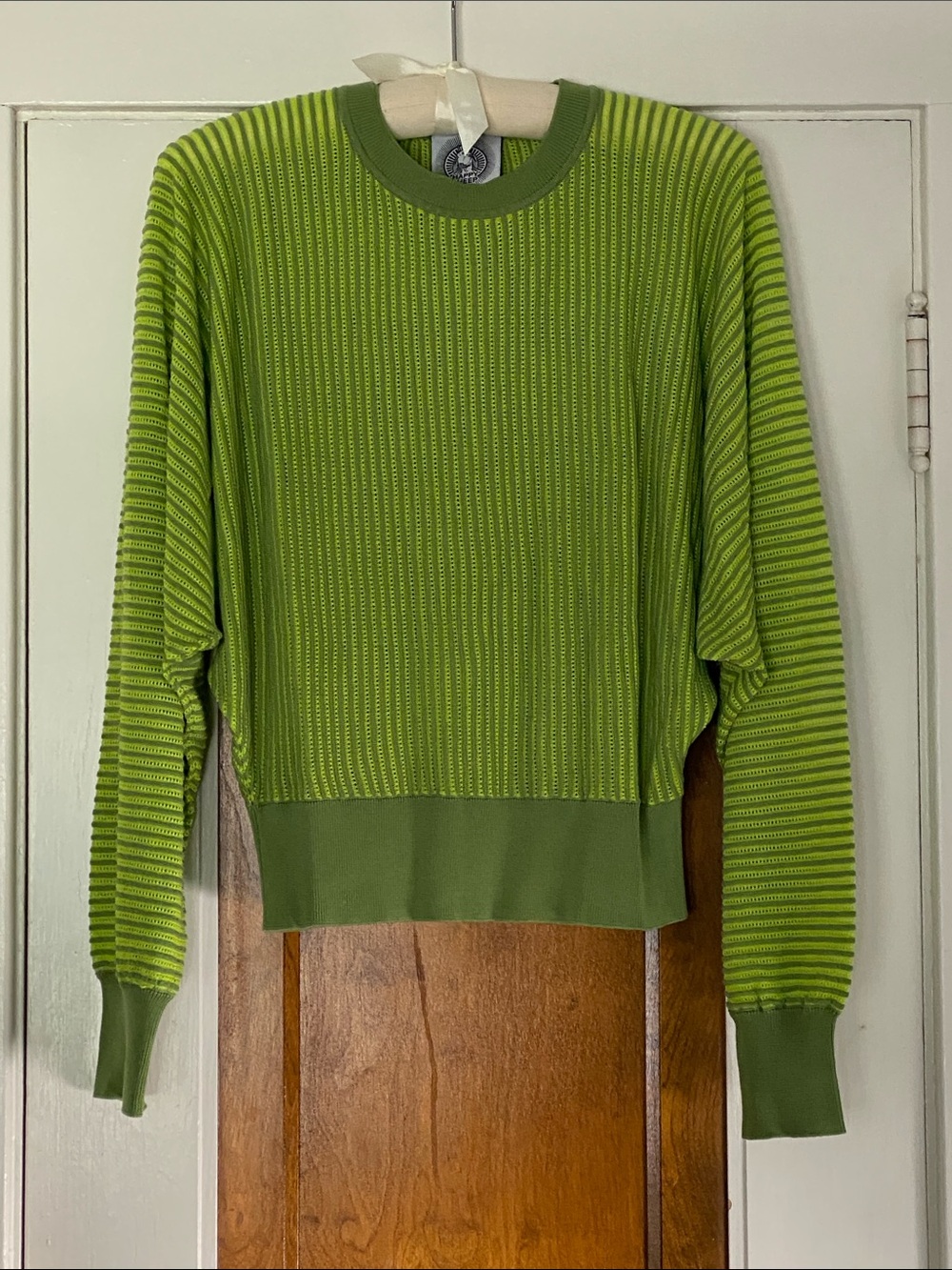 Happy Sheep Dolman Striped Tencel Sweater